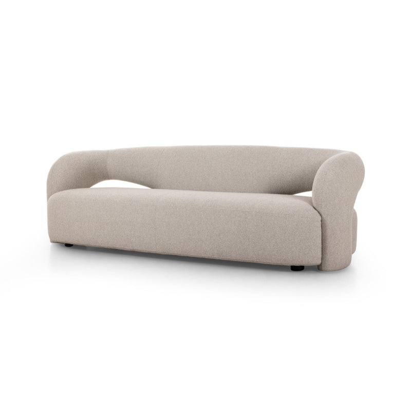 Mazie Sofa Crete Pebble Angled View 241283-002