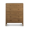 Meadow 5 Drawer Dresser Tawny Oak Front Facing View 229566-003
