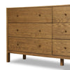 Meadow 6 Drawer Dresser Tawny Oak Angled View 229565-004