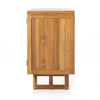 Merit Outdoor Sideboard Natural Teak-FSC Side View Four Hands