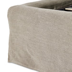 Four Hands Meryl Slipcover Bed Broadway Stone Linen Footboard