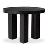 Mesa End Table Ebony Parawood Angled View Close