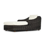 Messina Outdoor Chaise Lounge Chunky Charcoal Woven Angled View 233662-003