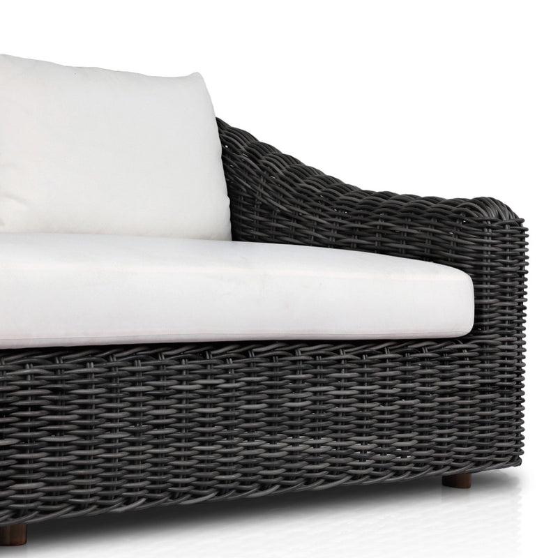 Messina Outdoor Sofa Venao Ivory Chunky Woven Teak Armreset 233661-003