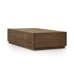 Messo 55" Outdoor Coffee Table Stained Toasted Brown Angled View 241440-001