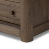 Miko Media Console Fawn Oak Veneer Angled View Four Hands