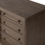 Four Hands Miko Media Console Fawn Oak Veneer Handles