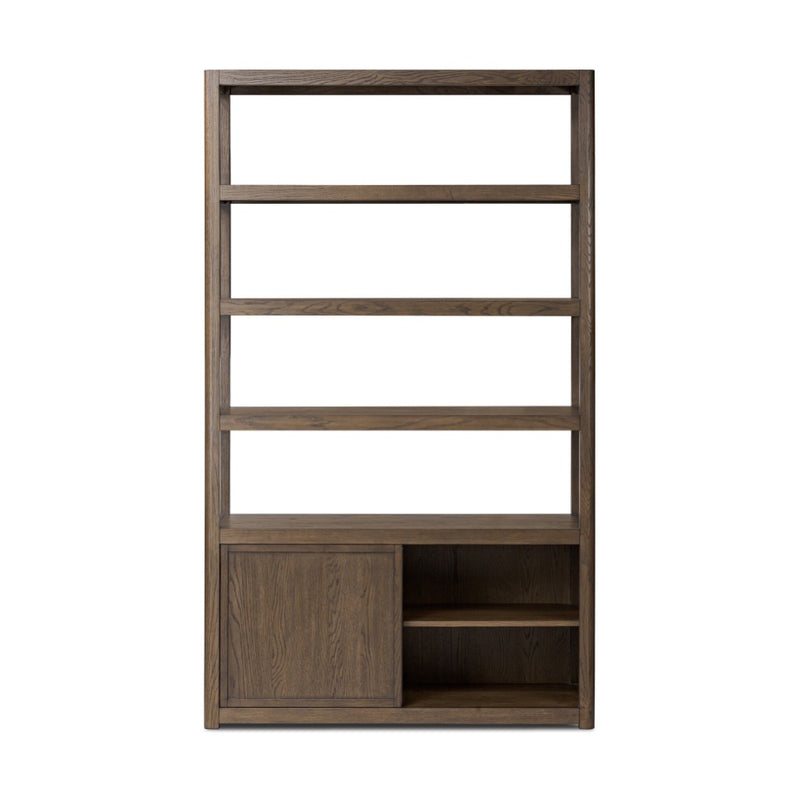 Miko Bookcase Fawn Oak Front Facing View Four Hands