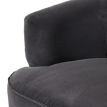 Mila Swivel Chair Henry Charcoal Armrest Detail Four Hands