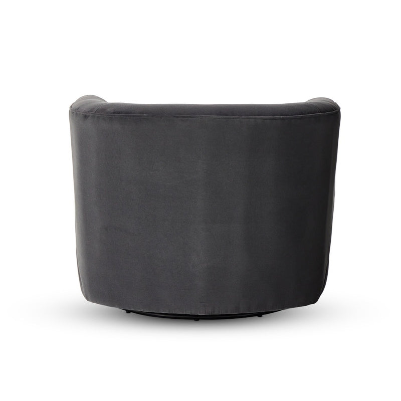 Mila Swivel Chair - Henry Charcoal