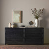 Millie 6 Drawer Dresser Drifted Matte Black Veneer Staged View 233092-001