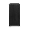 Millie 6 Drawer Dresser Drifted Matte Black Veneer Side View Four Hands