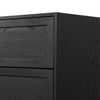 Millie 6 Drawer Dresser Drifted Matte Black Veneer Drawers 233092-001