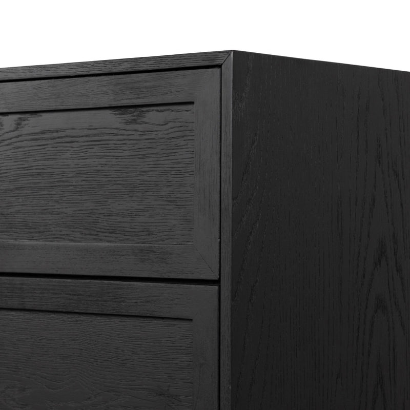 Millie 6 Drawer Dresser Drifted Matte Black Veneer Drawers 233092-001