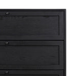 Millie 6 Drawer Dresser Drifted Matte Black Veneer Drawers 233092-001