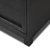 Millie Bookcase Drifted Matte Black Corner Detail 247002-003