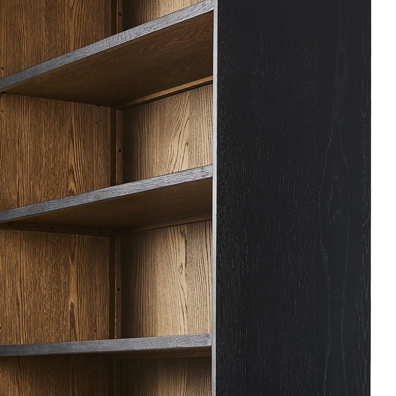 Millie Bookcase Drifted Matte Black Shelving 247002-003