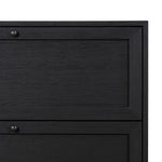 Millie Nightstand Drifted Matte Black Veneer Drawer Detail 233093-002