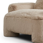 Mingh Chair Boden Pewter Faux Fur Seating 245565-001