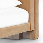 Mitchell Bed Surrey Camel Fabric Side Rail Four Hands