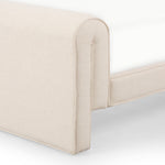 Mitchell Bed Thames Cream Rolled Footboard Detail Four Hands