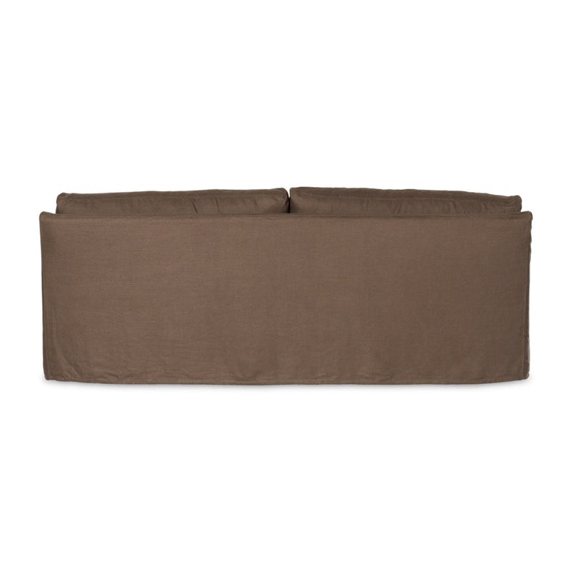 Monette Slipcover Sofa Brussels Coffee Back View 238680-002
