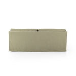 Monette Slipcover Sofa Khaki Back View Four Hands