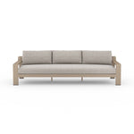 Monterey Outdoor Sofa Stone Grey Front Facing View JSOL-09302K-561