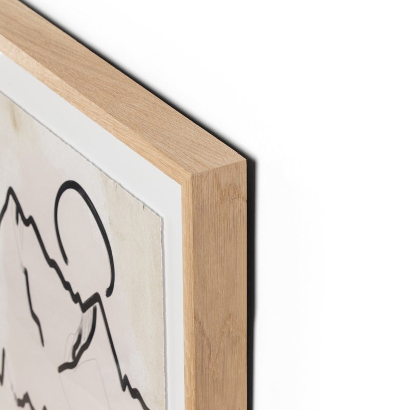 Mountain High II by Coup D' Esprit Vertical Grain White Oak Frame Four Hands