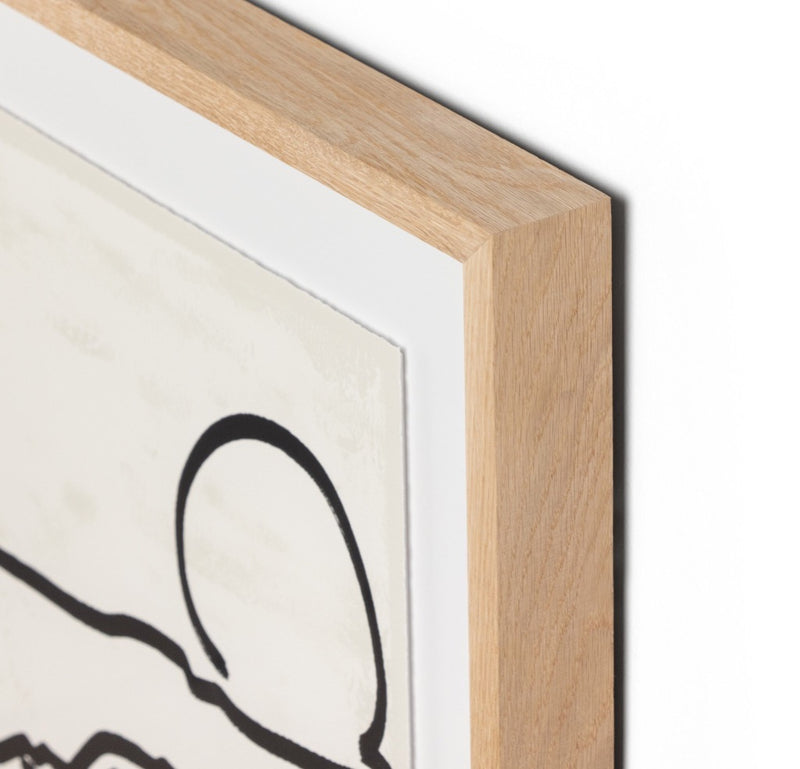 Mountain High I by Coup D' Esprit Vertical Grain White Oak Frame Four Hands