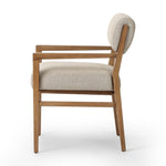 Navid Dining Arm Chair Weslie Flax Side View Four Hands