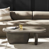 Naya Outdoor Coffee Table Dark Grey Staged View Four Hands