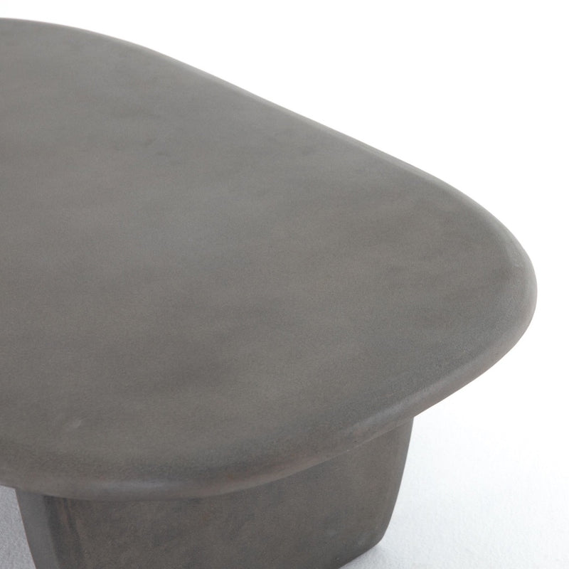 Naya Outdoor Coffee Table Dark Grey Rounded Edge Detail VEVR-064