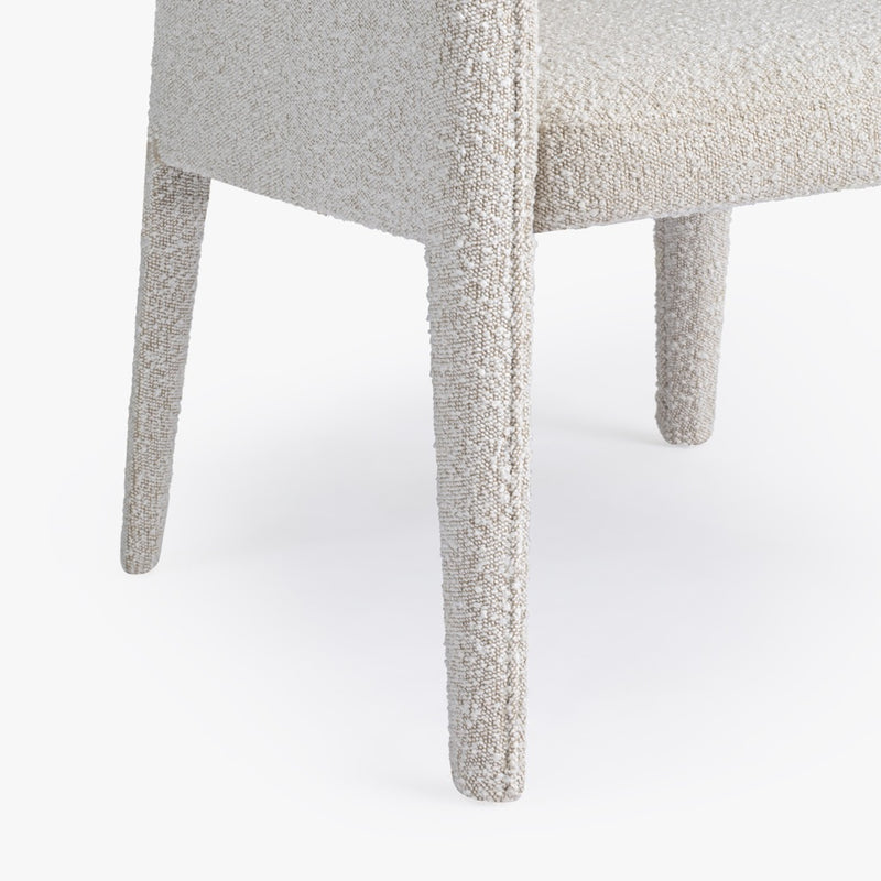 Nico Dining Armchair Ivory Boucle Legs Co.House Designs