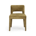 Nico Dining Chair Dark Green Front Facing View Co.House Designs