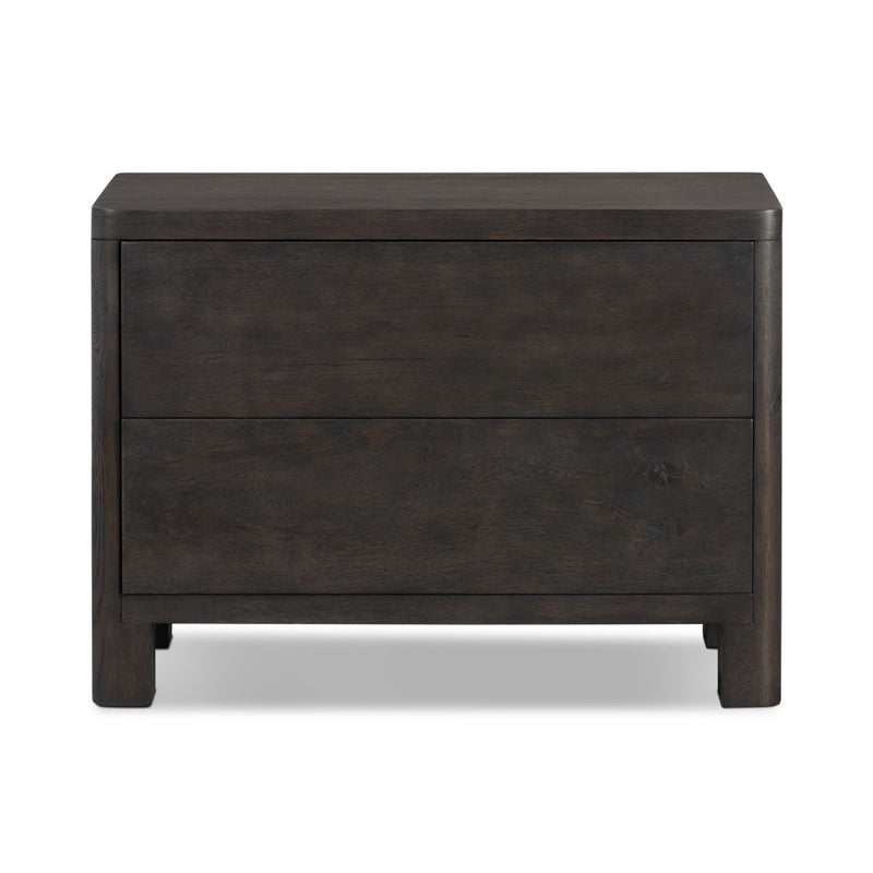 Noeline Nightstand Smoked Black Oak Veneer Front Facing View 241072-001