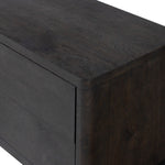 Noeline Nightstand Smoked Black Oak Veneer Top Corner Edge 241072-001