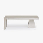 Obelisk Coffee Table White Side View Co.House Designs