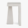 Obelisk End Table White Front Facing View Co.House Designs