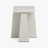 Obelisk End Table White Side View CH-1002000-VN12-FN-LV-ST-WH-OS