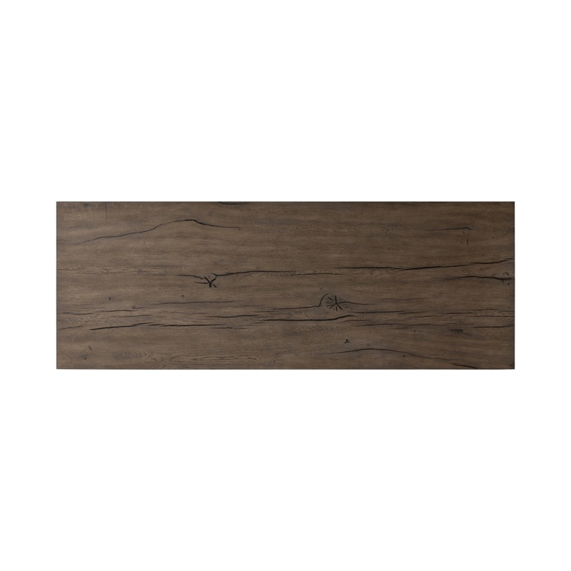 Odell Coffee Table Grey Reclaimed French Oak Top View 244665-001