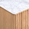 Olive Reeded Sideboard White Marble Tabletop Detail CH-1001656-VN13-FN-ST-BF-NT-OS