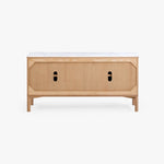 Olive Reeded Sideboard Natural Back View Co.House Designs