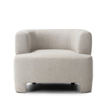 Olvera Chair Crete Pebble Front View Four Hands