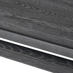 Oman Coffee Table Rustic Black Veneer Tiered Tabletop Four Hands