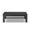 Oman Coffee Table Rustic Black Veneer Side View 243907-001