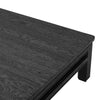 Four Hands Oman Coffee Table Rustic Black Veneer Tabletop