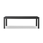 Four Hands Oman Dining Table Rustic Black Veneer Front Facing View