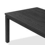 Oman Dining Table Rustic Black Veneer Angled Tabletop View 248794-001