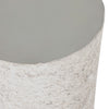 Otero Outdoor Round End Table Matte Stone Rounded Tabletop 226319-001